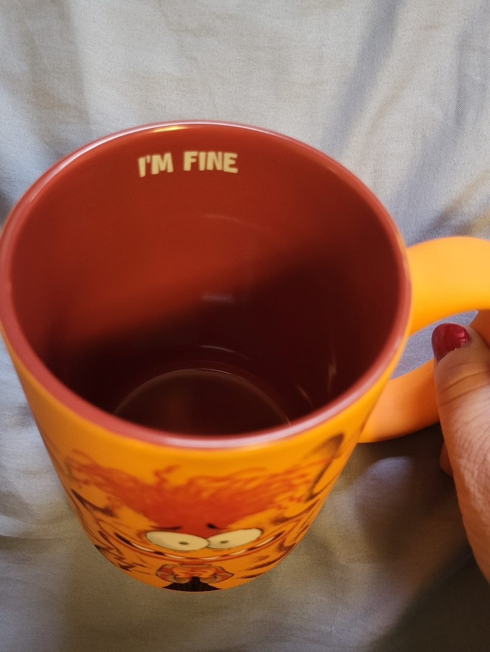 Inside Out 2 Anxiety "I'm Fine" Mug - Picture 2 of 3